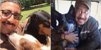 Posta Getirdiği Tüm Evlerin Köpekleriyle Tanışıp Selfie Çektiren Kargo Elemanı