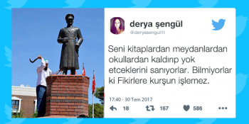 Siverek’te Atatürk Heykeline Put Deyip Saldıran Adama Sosyal Medyadan 14 Haklı Tepki