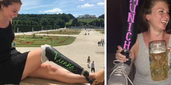 Ampute Ayağı İle Engelleri Yıkarak Avrupa Gezisine Çıkan Genç Kadın