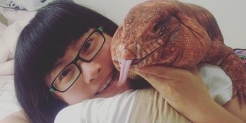 Adeta Evin Köpeğiymiş Gibi Hayat Süren Sevgi Kertenkelesi Sevimli MacGyver