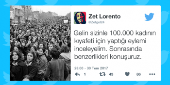İran’da 100.000 Kadının Katıldığı Kıyafet Eyleminin Türkiye ile Benzerliğini Anlatan Flood