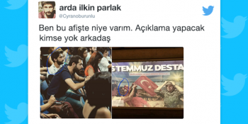 15 Temmuz Afişlerinin Başka Fotoğraflardan Alıntı Olmasına Sosyal Medyadan 14 Tepki