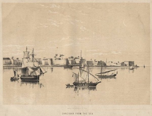 Zanzibar from the Sea c 1886