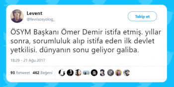 ÖSYM Başkanı Ömer Demir’in İstifa Etmesi Sosyal Medyanın Gündeminde