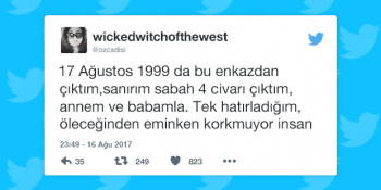 17 Ağustos Depreminde Yaşadığı Korkunç Psikolojiyi ve Enkazı Anlatan Kadın