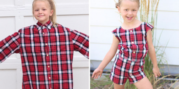 Kocasının Eski Kıyafetlerini Kızları İçin Yeniden Tasarlayan Yaratıcı Anne