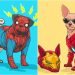 Marvel Karakterlerinin Sevimli Köpeklerle Yeniden Hayat Bulduğu 18 İllüstrasyon