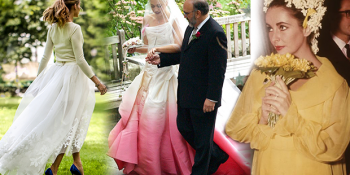 Düğün Günlerinde Giydikleri Sıra Dışı Gelinliklerle Şaşırtan 14 Ünlü İsim