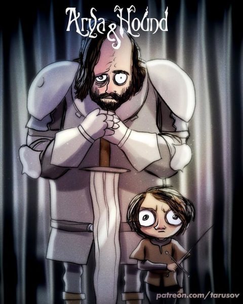 3-Arya Stark And The Hound