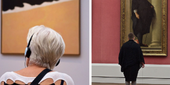 Müze ve Sergileri Gezen İnsanların Tablolarla Uyumunu Fotoğraflayan Sanatçıdan 32 Seçki