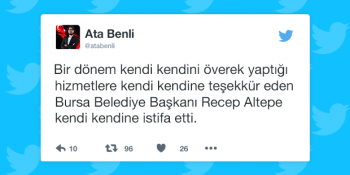 Bursa Belediye Başkanı Recep Altepe’nin İstifasına Sosyal Medyadan 14 Tepki