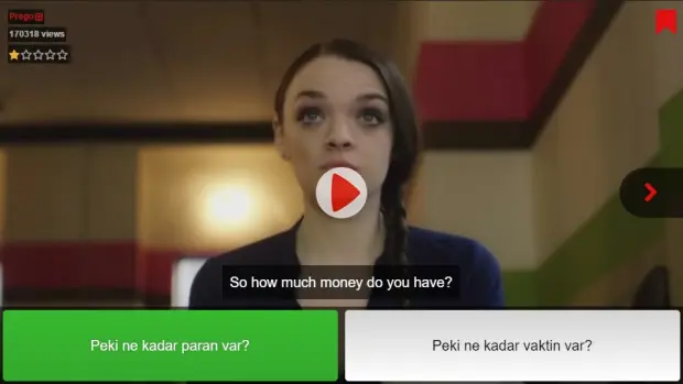 Voscreen ingilizce ögrenme uygulaması