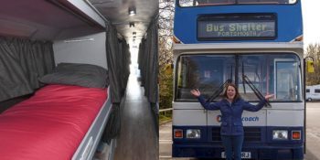 İki Katlı Otobüsün Evsizlerin Barınabileceği Bir Yuvaya Dönüştüğü Muhteşem Proje