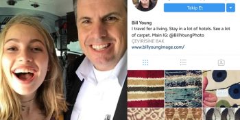 Fotoğrafını Çektiği Otel Halılarını Paylaşarak 600 Bin Takipçiye Ulaşan Bill Young ve Kızı
