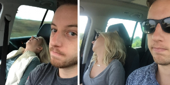 Eşi İle Seyahat Ederken Birlikte Fotoğraflarını Çeken Kocanın Trajikomik Galerisi