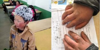 Her Gün Okula 4.8 Kilometro Yolu Yürüyerek Giden ve Çin’in Simgesi Haline Gelen “Buz Çocuk”
