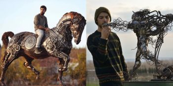 İnsanların Atık Olarak Gördüğü Hurdaları Muhteşem Heykellere Çeviren Cem Özkan