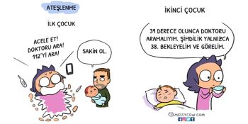 İlk Çocuk ve İkinci Çocuk Arasındaki Farkları Anlatan 15 Eğlenceli Karikatür