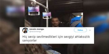 Metrobüste Öpüşen Çiftlere Müdahale Eden Adam; “Ben Ahlak Bekçisiyim”