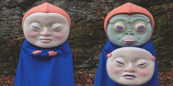 Paolo Del Toro’nun Karanlık Ormanda Yalnız Kalmışcasına Rahatsızlık Veren Dev Keçe Heykelleri