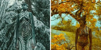 İnsanları Boyayarak Onları Doğa İle Bütünleştiren Sanatçıdan 11 Enfes Çalışma