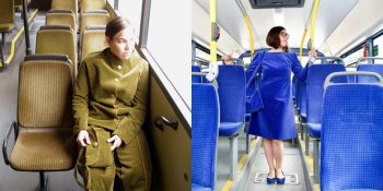 Otobüslerin Döşemeleriyle Aynı Giyinerek Yolcuları Düşündüren Sanatçı Menja Stevenson