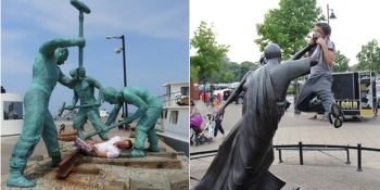 Yaratıcılığın Sınırlarını Zorlayarak Heykeller İle Birbirinden Komik Pozlar Veren 29 “Mizahşör”