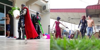 Süper Kahramanlarla Çekildiği Fotoğraflar İle Yüzünüzü Güldürecek Malezyalı Wire Hon’dan 17 Yaratıcı Kare