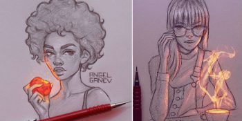 Yaptığı Büyüleyici İllüstrasyonlarla Herkesi Şaşkına Çeviren Angel Ganev