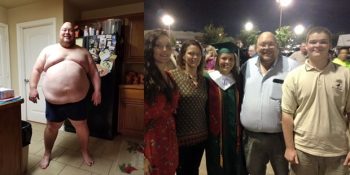 Çocuklarına Büyük Bir Ders Vermek İçin Bir Yılda 90 Kilo Veren Azimli Baba