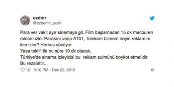 Türk Sinemacıların Patlamış Mısır Boykotu Üzerine Sosyal Medyadan Tepkiler