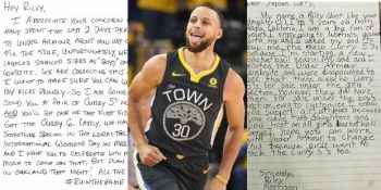 9 Yaşındaki Riley’nin Stephen Curry’ye Yazdığı Duygusal Mektup