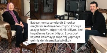 Senelerdir Snooker Maçlarını Büyük Bir Heyecanla Takip Eden Fatma Teyze