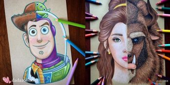 İki Farklı Karakteri Çizimlerinde Bir Araya Getiren Sanatçıdan 24 Etkileyici Çalışma