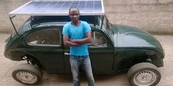 6000 Dolara Güneş ve Rüzgar Enerjisiyle Çalışan Araba Üreten Nijeryalı Üniversite Öğrencisi