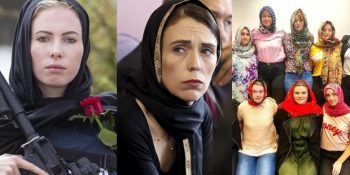 Yeni Zelanda’da Katliamı Kınamak İçin Başörtüsü Takan Kadınlar