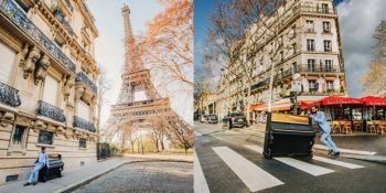 Yapacağı Romantik Sürpriz İçin Antika Piyanoyu Paris Sokaklarında Sürükleyen Adam