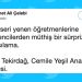 Kanseri Yenen Öğretmenlerine Öğrencilerden Muazzam Karşılama
