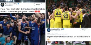 Tarihte İlk Kez Final Four’da 2 Türk Takımımızın Mücadele Etmesini Coşkuyla Kutlayan Taraftarlar