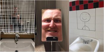 Gördüğünüzde Hem Güldürecek Hem de Fazlasıyla Düşündürecek 33 Tuhaf Tuvalet Aynası