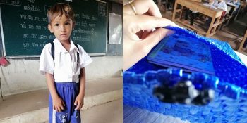 Tasarruf Etmek İçin Oğluna Elleriyle Sırt Çantası Yapan Baba