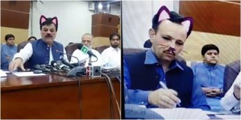 Facebook Canlı Yayını Sırasında Kedi Filtresini Kapatmayı Unutan Pakistan Hükümeti