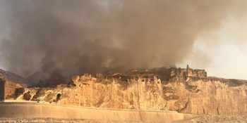 Hasankeyf’te Meydana Gelen Yangın Sosyal Medyanın Gündeminde