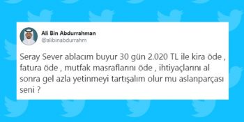 “Fasulye Pahalıysa Yemeyin” Diyen Seray Sever’e Sosyal Medyadan Gelen Tepkiler
