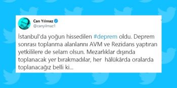 İstanbul’da Meydana Gelen Deprem Sosyal Medyanın Gündeminde