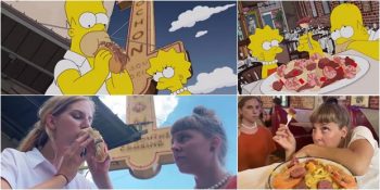 The Simpsons’ın İkonik Yemek Sahnelerini Yeniden Canlandıran Turistler