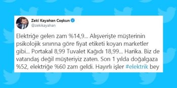 Elektriğe Yapılan Yaklaşık Yüzde 15’lik Zam Sosyal Medyanın Gündeminde