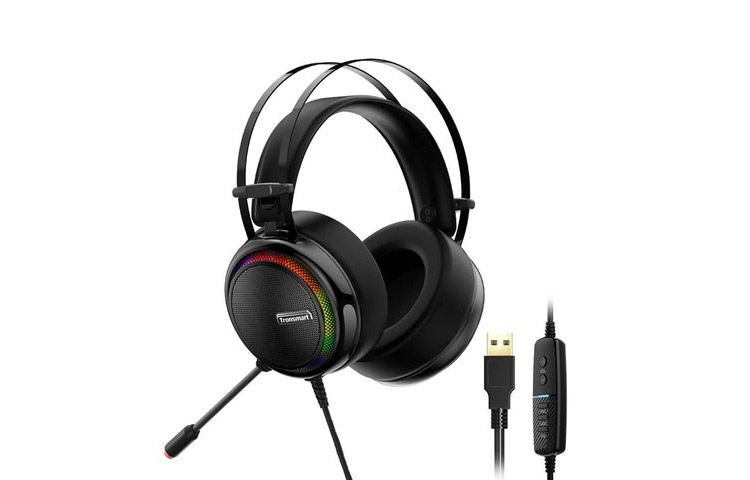 Kulaklık: Tronsmart Glary 7.1 Mikrofonlu RGB Oyuncu Kulaklığı