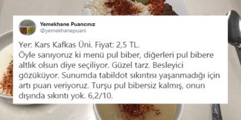Lezzetten Sunuma Üniversite Yemekhanelerini Değerlendiren Twitter Hesabı