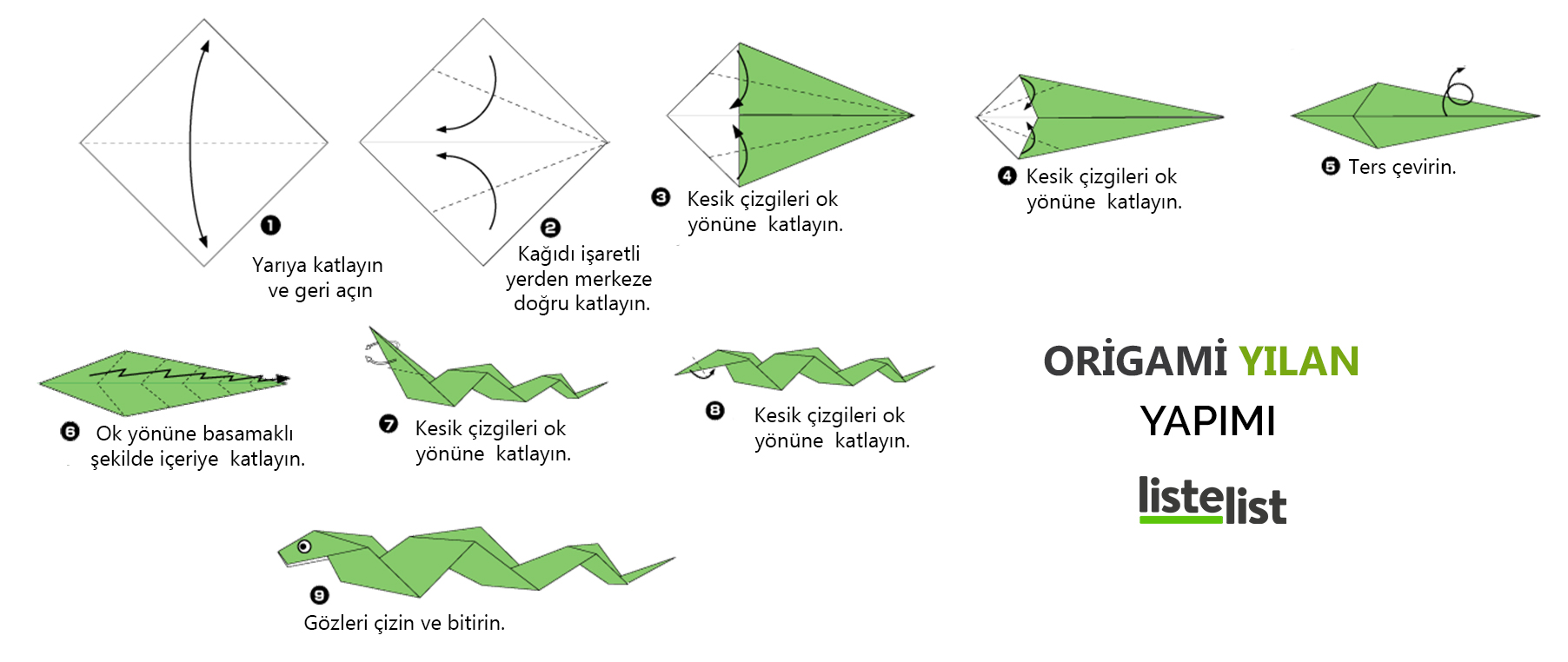 origami kağıt katlama sanatı